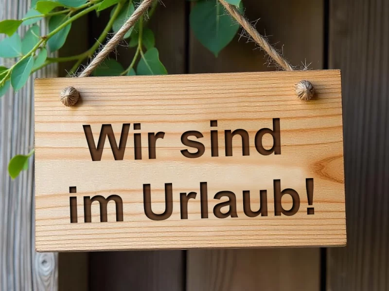 Wir sind mal kurz weg! Wir sind mal kurz weg!